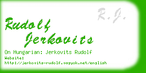 rudolf jerkovits business card